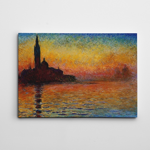 Monet San Giorgio Maggiore at Dus Kanvas Tablo