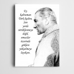 Atatürk Kahraman Türk Kadını Kanvas Tablo