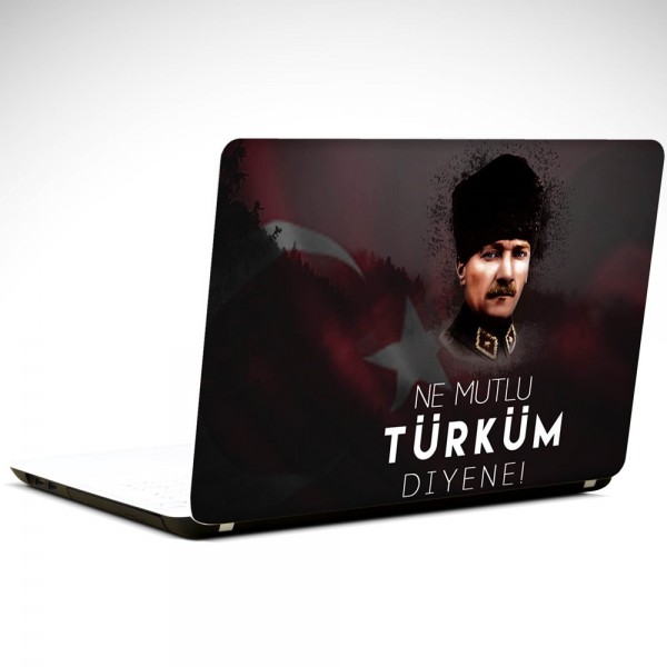 Atatürk Ne Mutlu Türküm Diyene Laptop Sticker