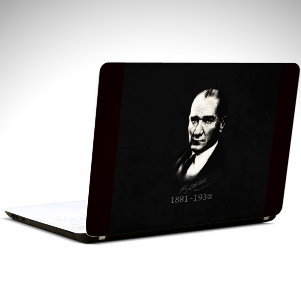 Mustafa Kemal Atatürk Portre Laptop Sticker