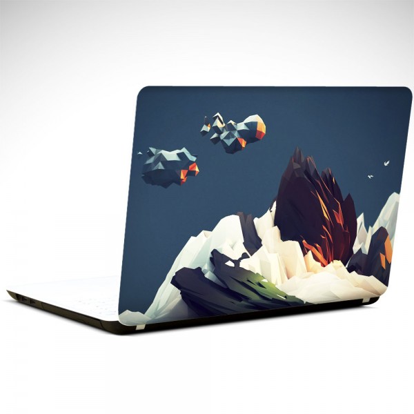 Kuşlar Low Poly Laptop Sticker