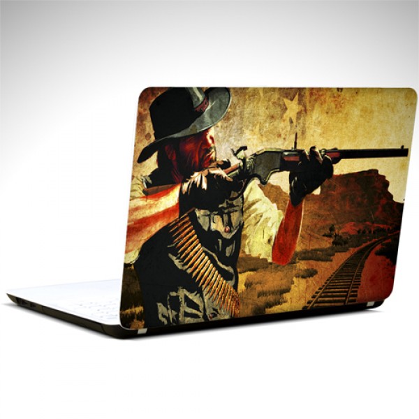 Red Dead Laptop Sticker