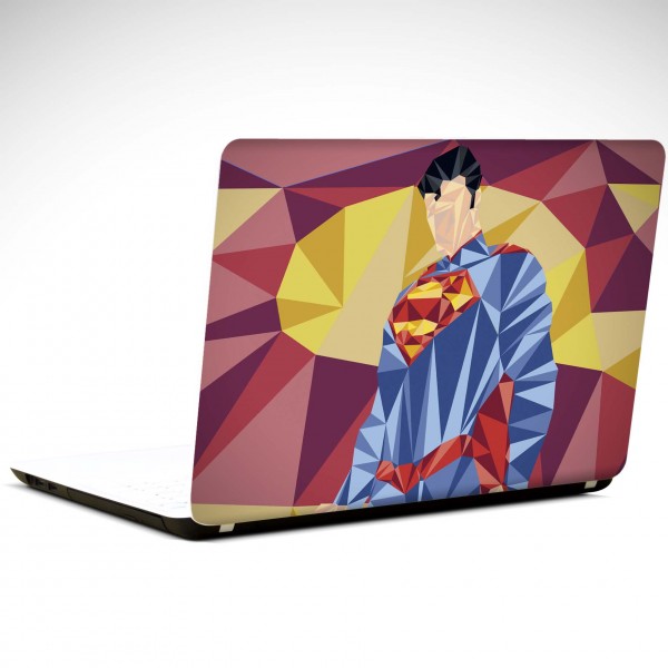 Süperman Low Poly Laptop Sticker