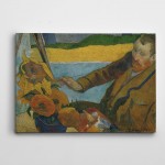 Paul Gauguin Vincent Van Gogh Painting Sunflowers Kanvas Tablo