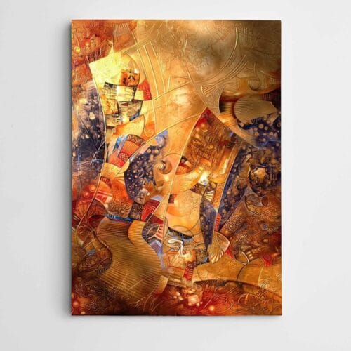 Altın Soyut Modern Sanat
