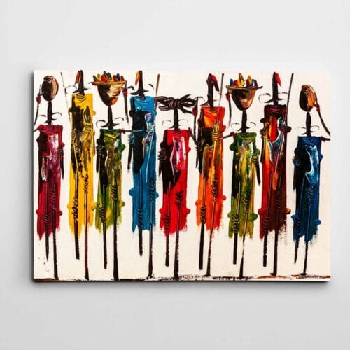Afrikalı İnsanlar Modern Sanat