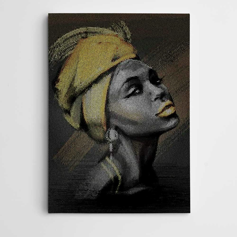Afrikalı Kadın Modern Sanat Tablosu kanvas tablo