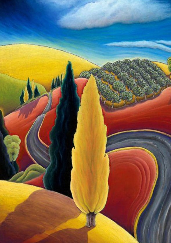 Ağaç ve Yol Modern Sanat
