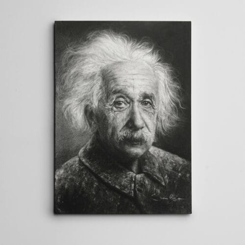 Albert Einstein Siyah Beyaz