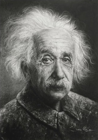 Albert Einstein Siyah Beyaz