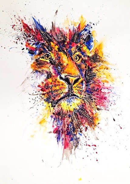 Aslan Çizim Modern Sanat