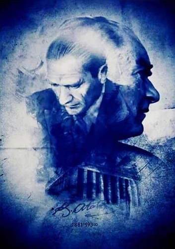Atatürk Portre Mavi