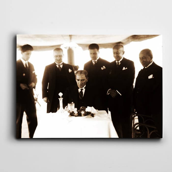Atatürk İstanbul 1927 Tablosu kanvas tablo