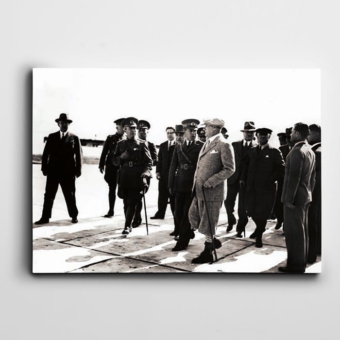 Atatürk İzmir 1934 Tablosu kanvas tablo