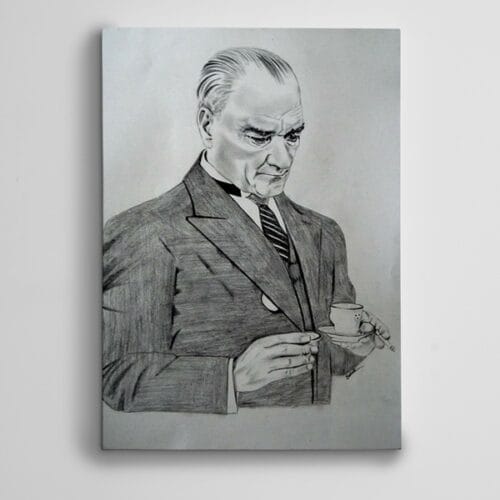 Atatürk Siyah Beyaz Kahve