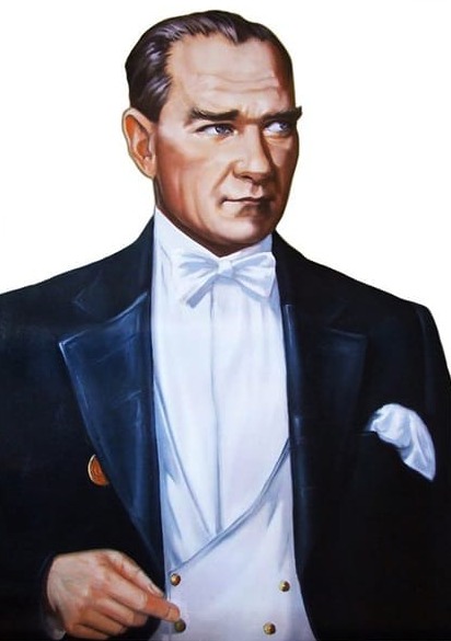 Atatürk Mavi Ceketli