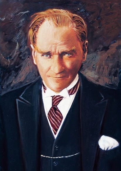 Atatürk Tablosu Renkli Portre