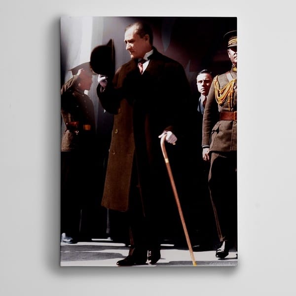 Atatürk Baston ve Şapka Tablosu kanvas tablo