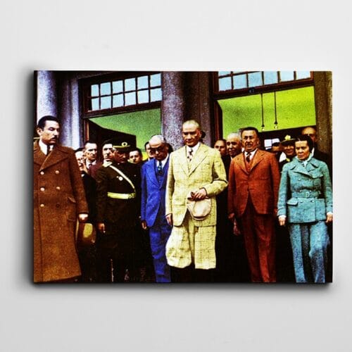 Atatürk Tablosu Renkli Atatürk