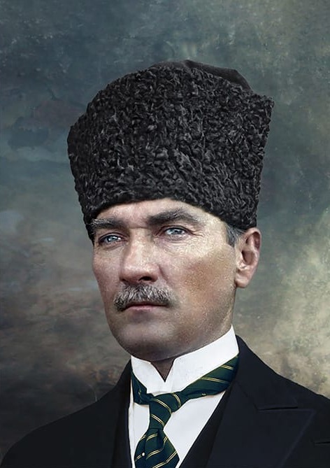 atatürk temalı kanvas tablo