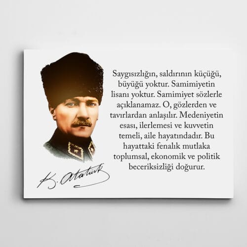 Atatürk Saygı ve Samimiyet