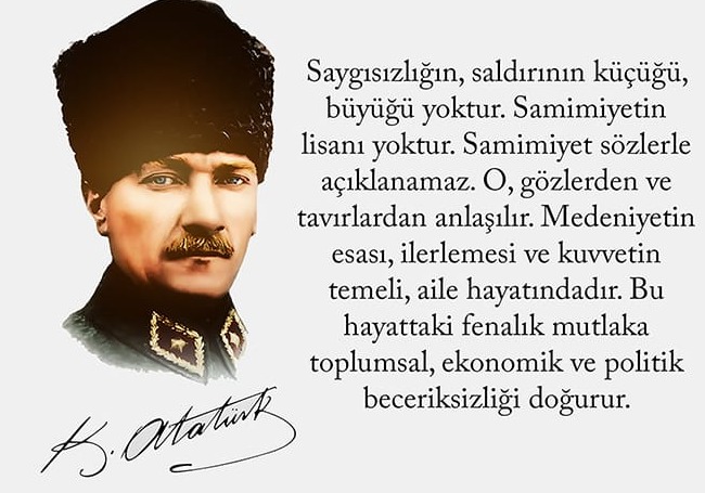 Atatürk Saygı ve Samimiyet