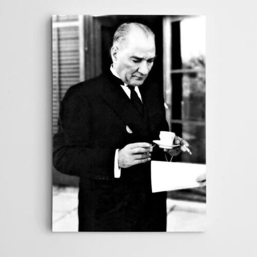 Atatürk Türk Kahvesi Siyah Beyaz