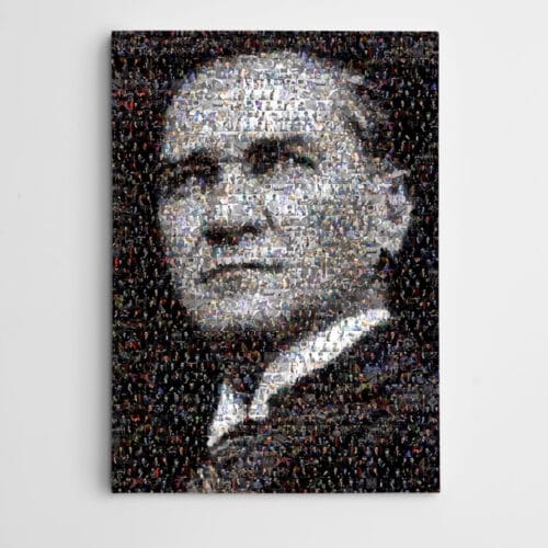 Atatürk Siyah Beyaz Mozaik