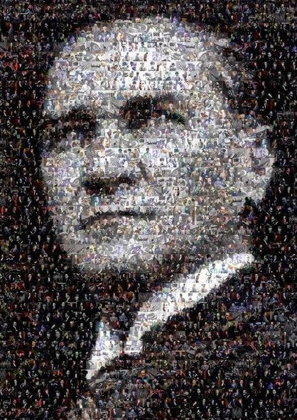 Atatürk Siyah Beyaz Mozaik