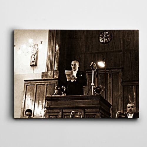 Atatürk Tablosu Tbmm Konuşma Atatürk