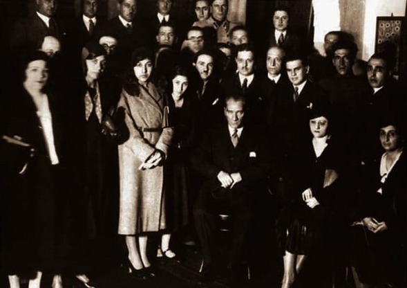 Atatürk Tablosu Türk Ocağı Ziyareti Atatürk