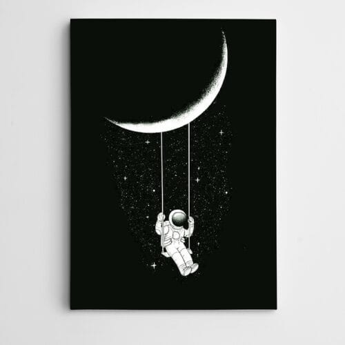 Ay Salıncak ve Astronot Modern Sanat