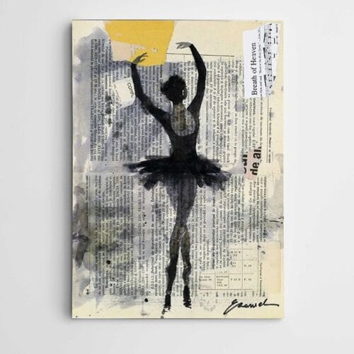Siyah Balerin Modern Sanat
