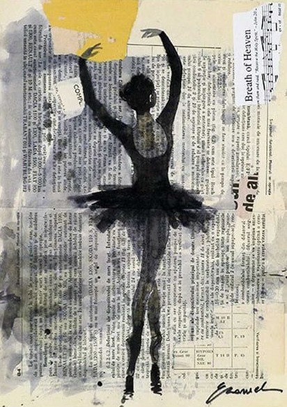Siyah Balerin Modern Sanat