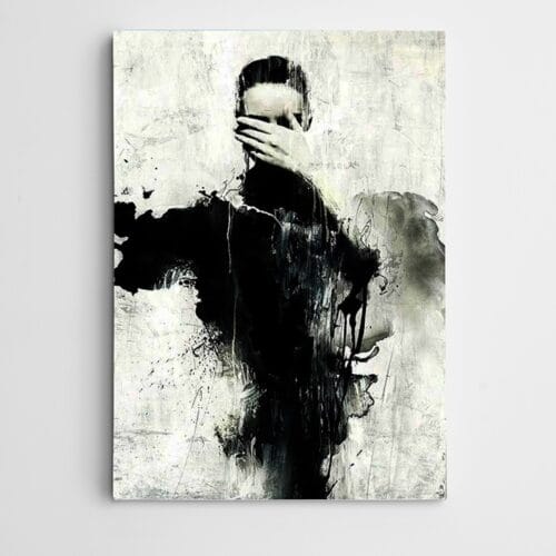 Siyah Beyaz Soyut