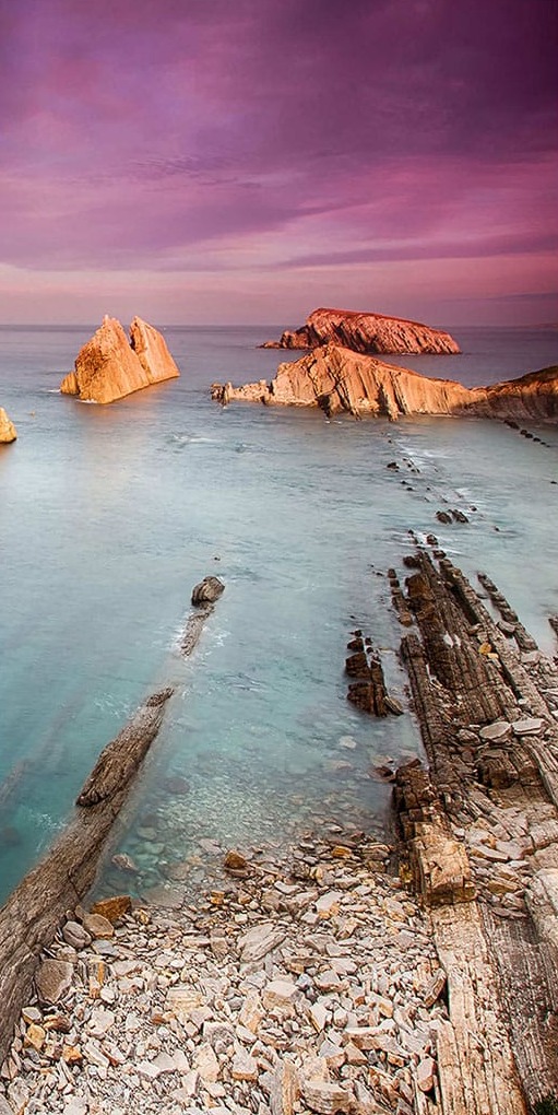 Deniz Kıyısında Kayalıklar Panoramik