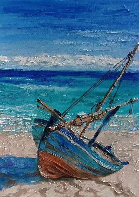 Deniz Kıyısında Sandal