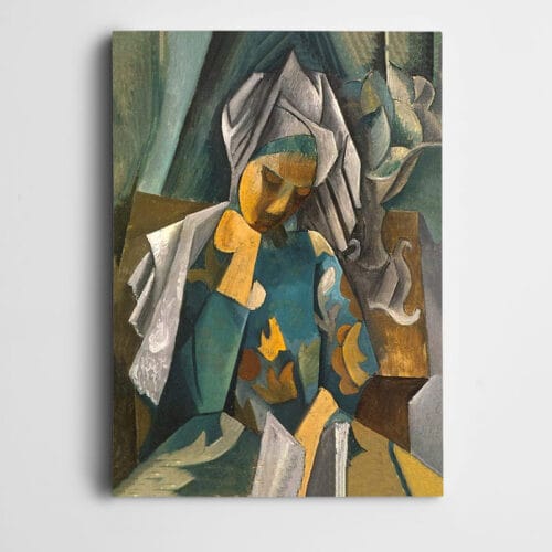 Düşünen Kadın Modern Sanat