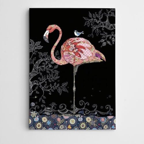 Flamingo ve Serçe Modern Sanat