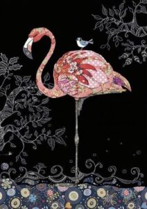 Flamingo ve Serçe Modern Sanat Tablosu