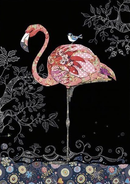 Flamingo ve Serçe Modern Sanat