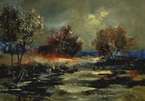 Gece ve Ağaçlar Tablosu