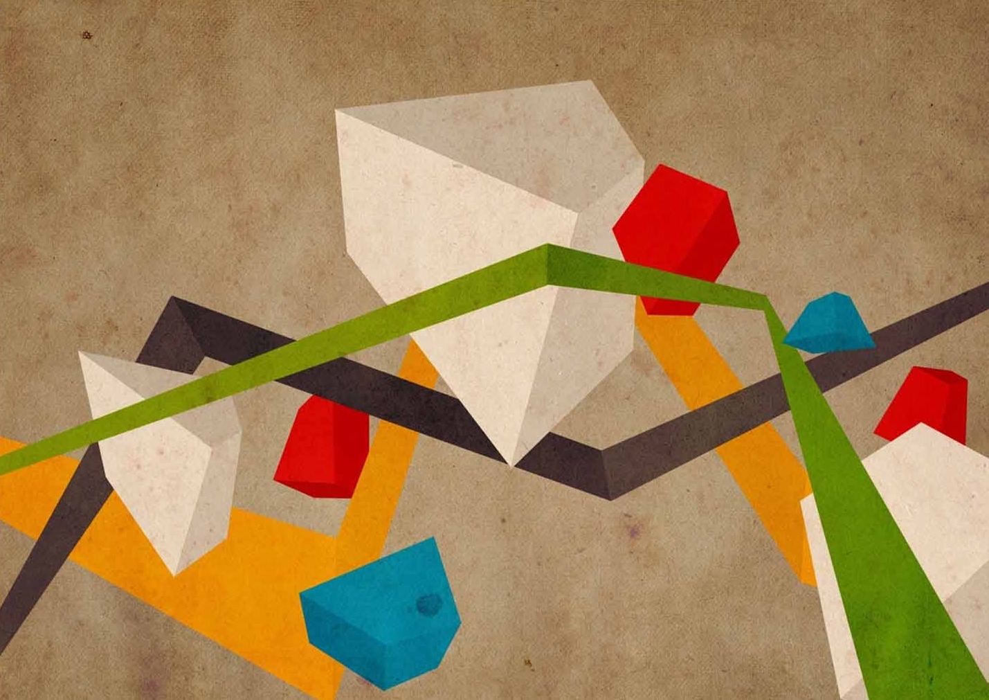 Geometri ve Renkler Modern Sanat