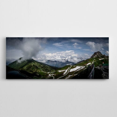 Gökyüzü Bulutlar Dağlar Panoramik