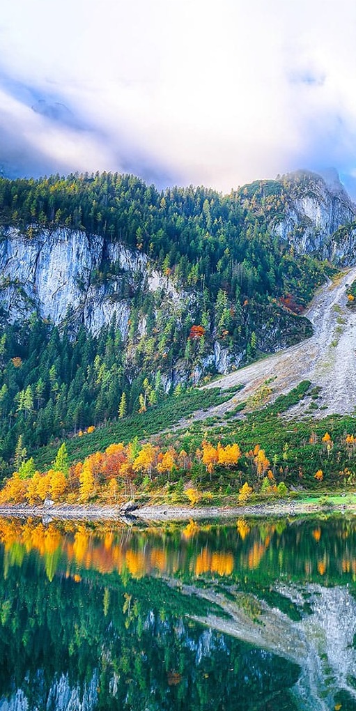 Göl Dağlar Yansıma Panoramik