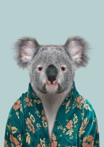 Gömlekli Koala Tablosu