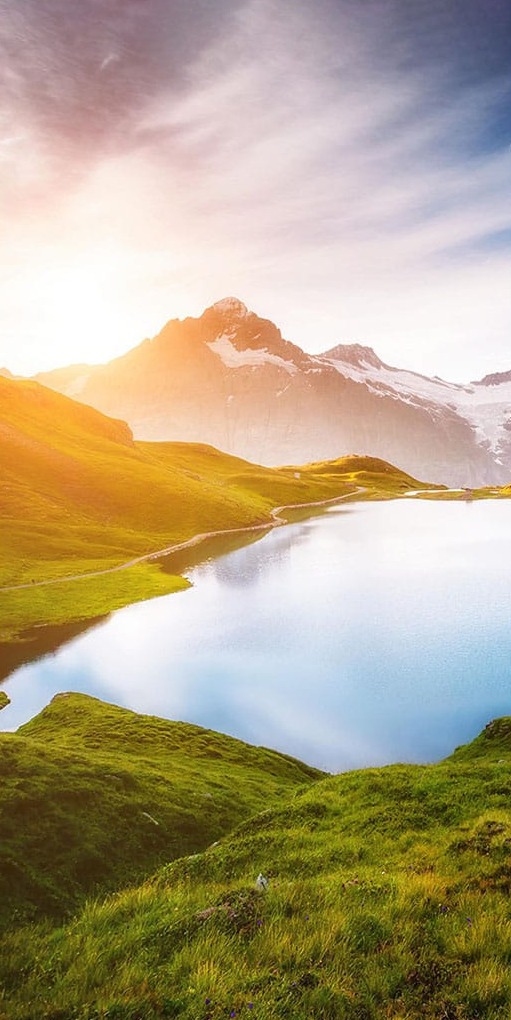 Gün Doğumu Dağlar Panoramik