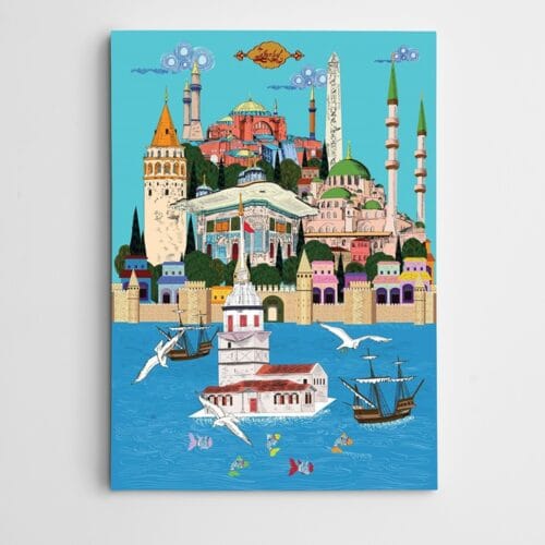 İstanbul Kanvas Tablo