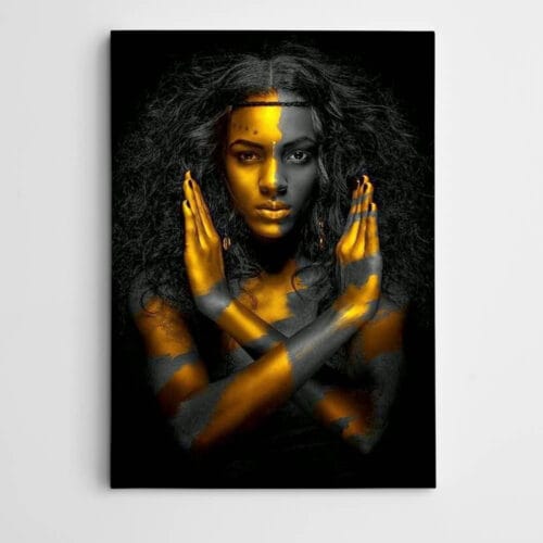 Altın ve Siyah Modern Sanat