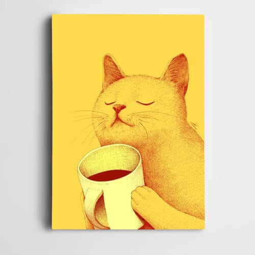 Kahve İçen Kedi